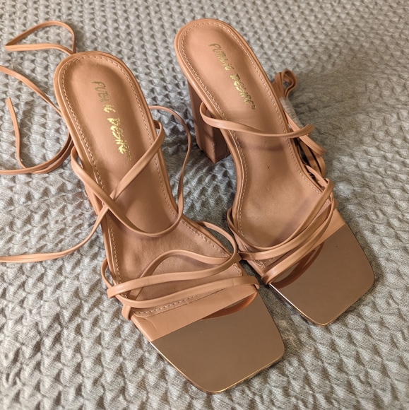 Public Desire Shoes - 🔥 SALE ALERT - Public Desire Lace Up Mirror Heels